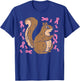 Squirrel Pink Ribbon Breasr Cancer Awareness Support Gift T-Shirt - T-Shirt | Royal