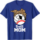 Ball Mom Funny Baseball Volleyball Soccer Leopard Mom T-Shirt - T-Shirt | Royal