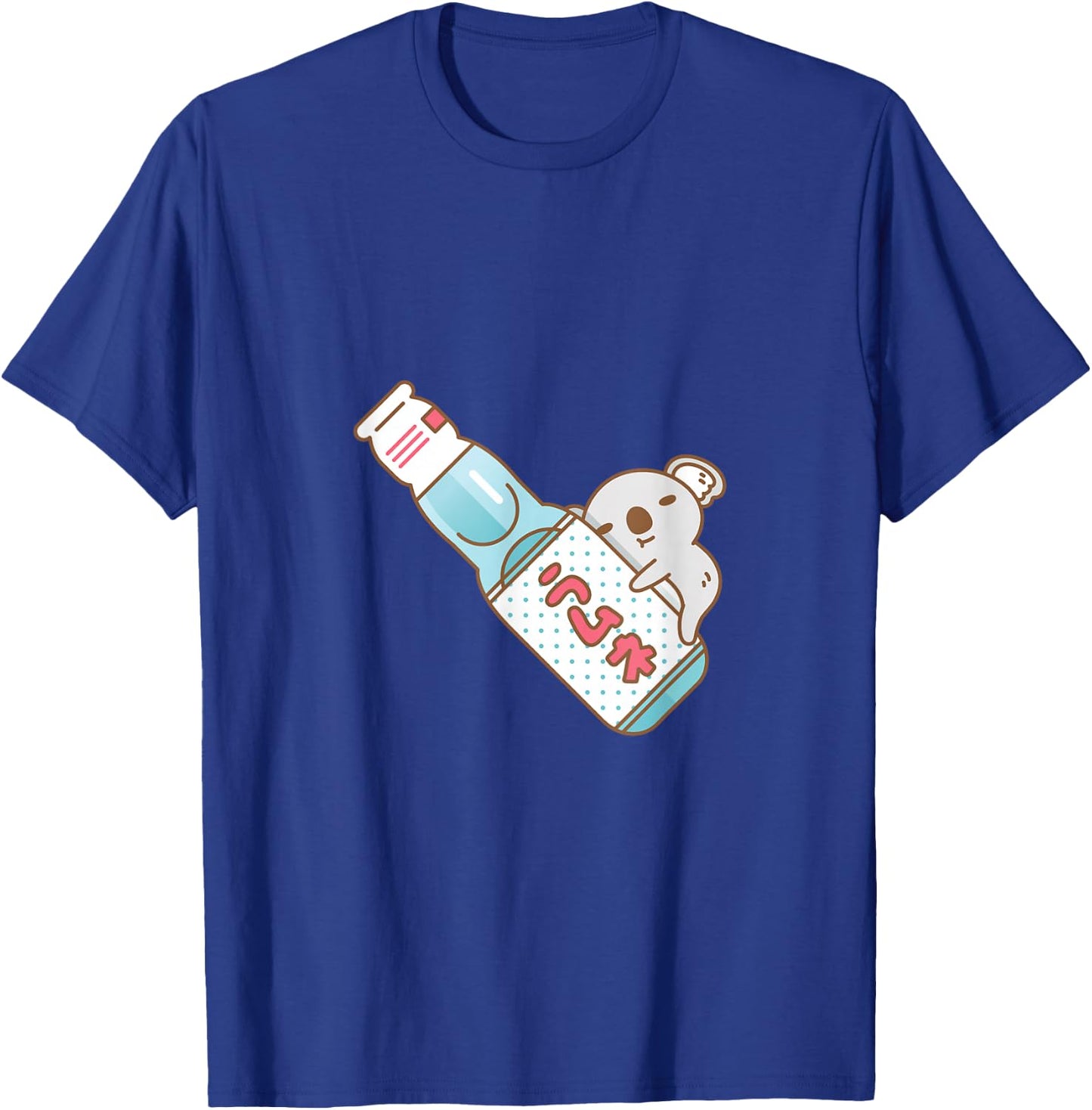 Baby Koala with Ramune japanese soda in Blue T-Shirt - T-Shirt | Royal