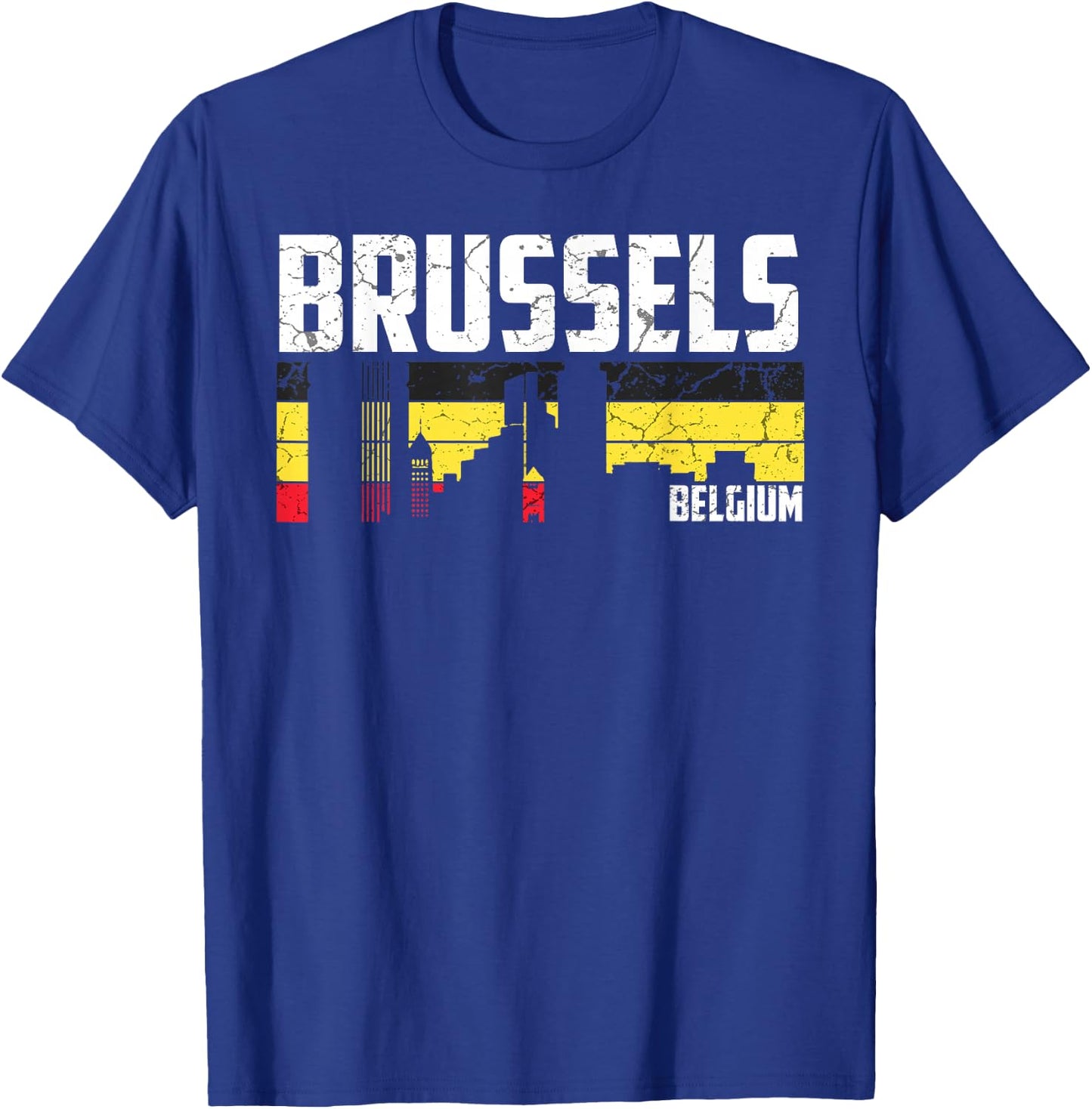 My Brussels Skyline Belgium Home City Souvenir T-Shirt - T-Shirt | Royal