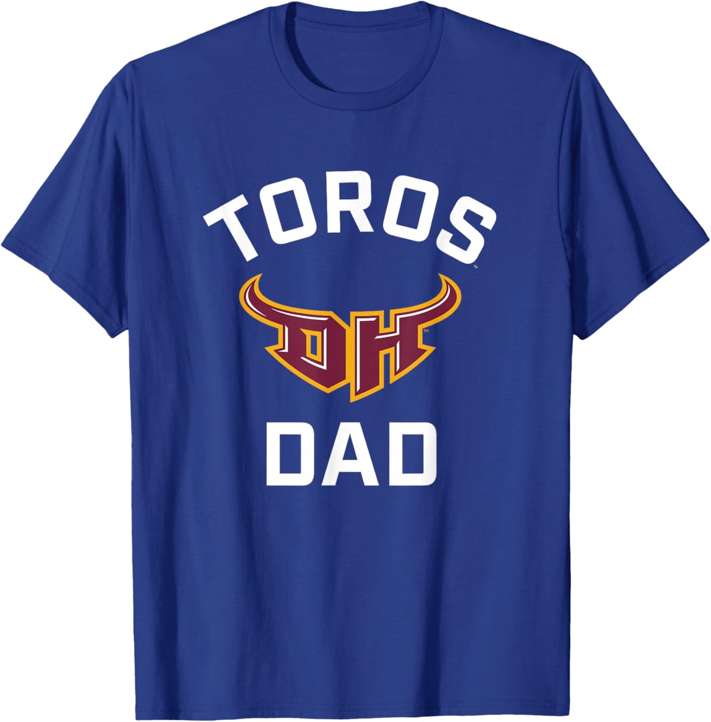 Cal State Dominguez Hills CSUDH Toros Arched Dad T-Shirt - T-Shirt | Royal
