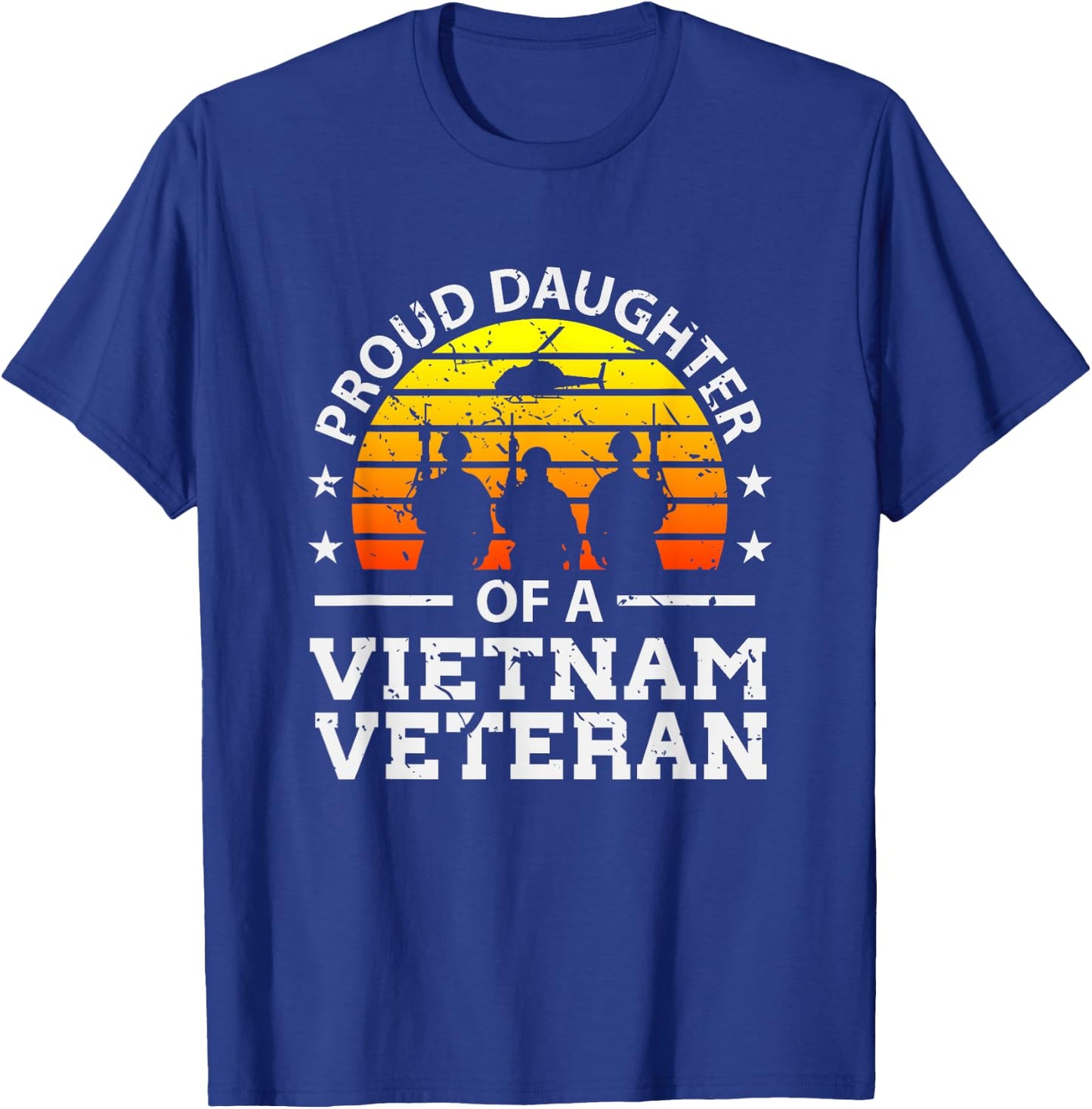 Proud Daughter of A Vietnam Veteran T-Shirt - T-Shirt | Royal