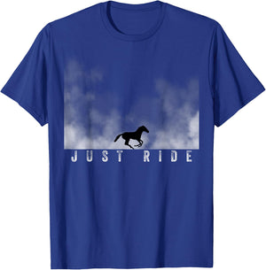 Horse riding Just Ride Horses , Small T-Shirt - T-Shirt | Royal