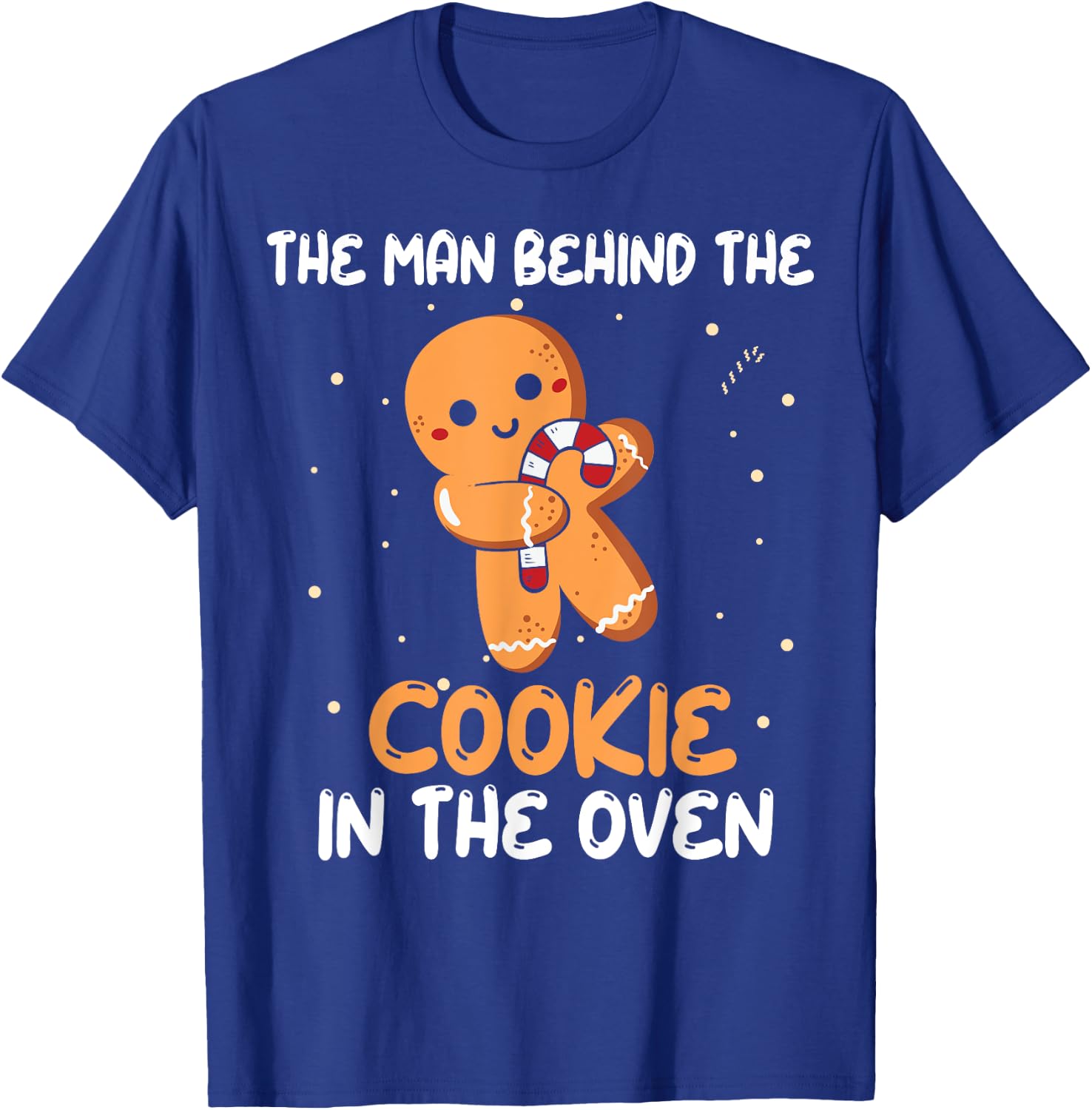Funny Gingerbread Christmas Gender Reveal Dad T-Shirt - T-Shirt | Royal