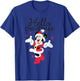 Disney Santa Minnie Mouse Hello Christmas Holiday Short Sleeve T-Shirt - T-Shirt | Royal