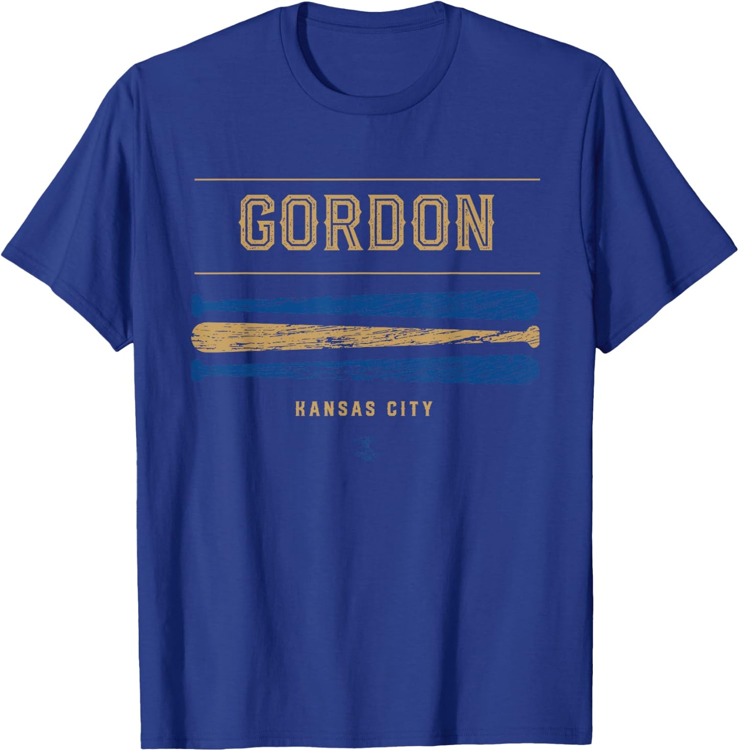 Alex Gordon Vintage Baseball Bat Gameday T-Shirt - T-Shirt | Royal
