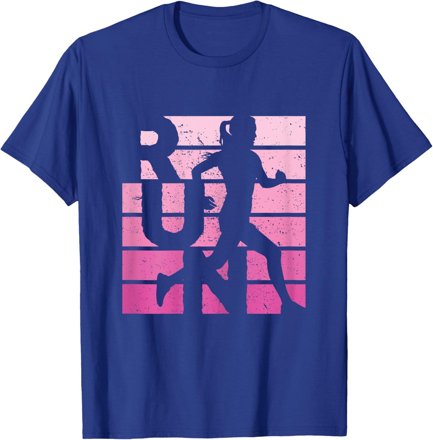 Retro RUN Runner Jogger Marathon Vintage for Girls Women T-Shirt - T-Shirt | Royal
