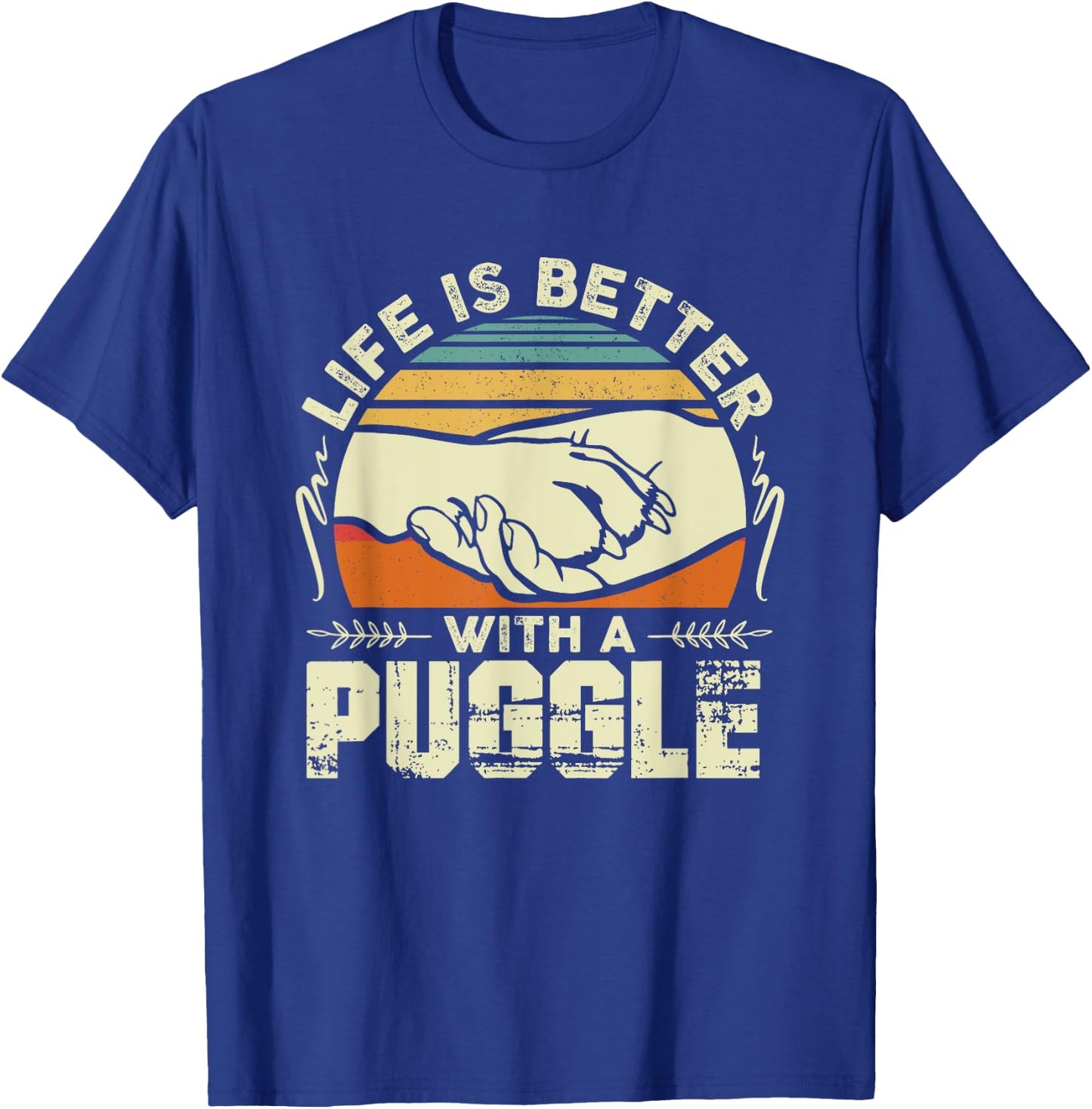 Puggle Shirt Men Women Dog Mom Dog Lover Puggle T-Shirt - T-Shirt | Royal