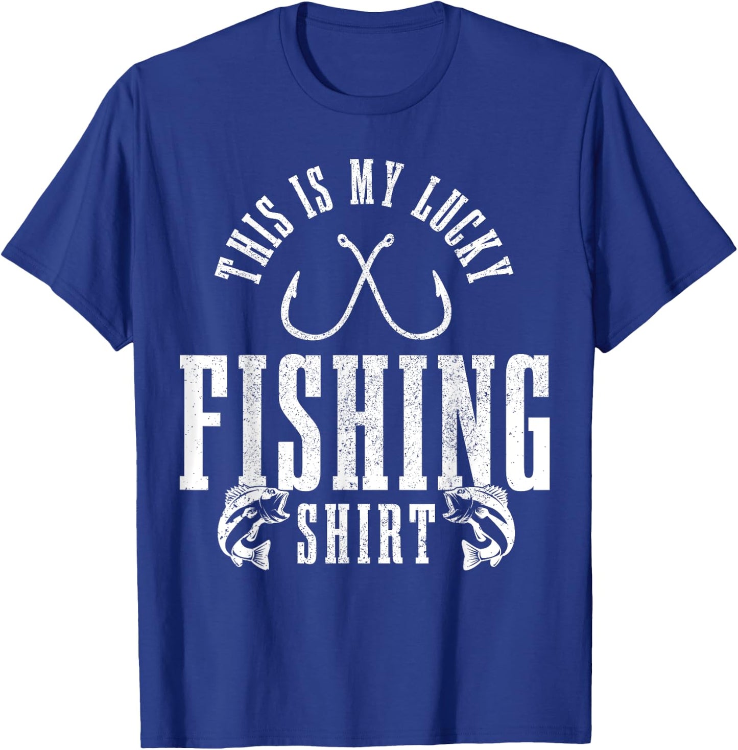 Fishing Saying Angler Gift This Is My Lucky Fishing T-Shirt - T-Shirt | Royal