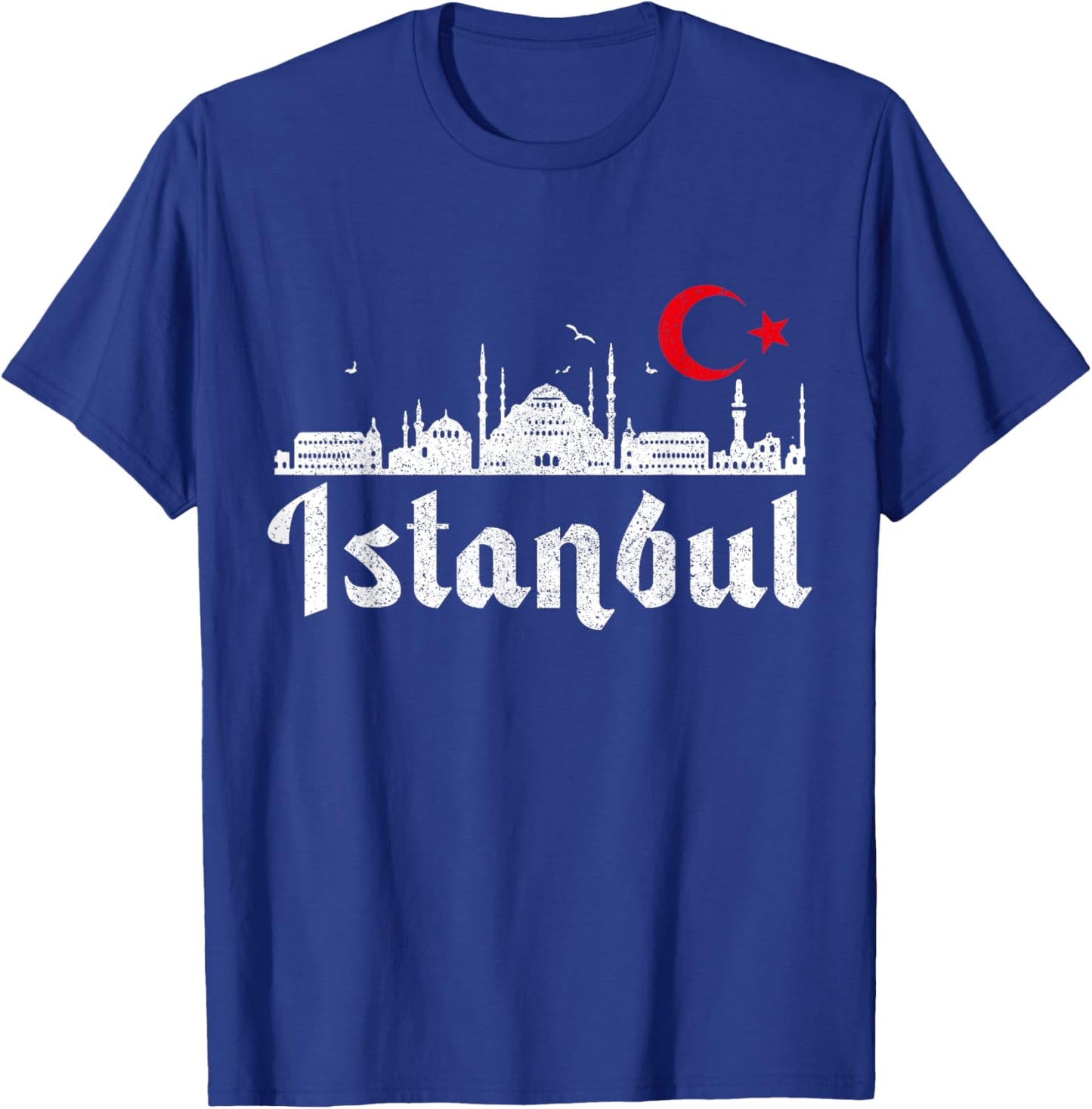 Istanbul Skyline Turkey Turkish Pride Souvenir Turkiye T-Shirt - T-Shirt | Royal