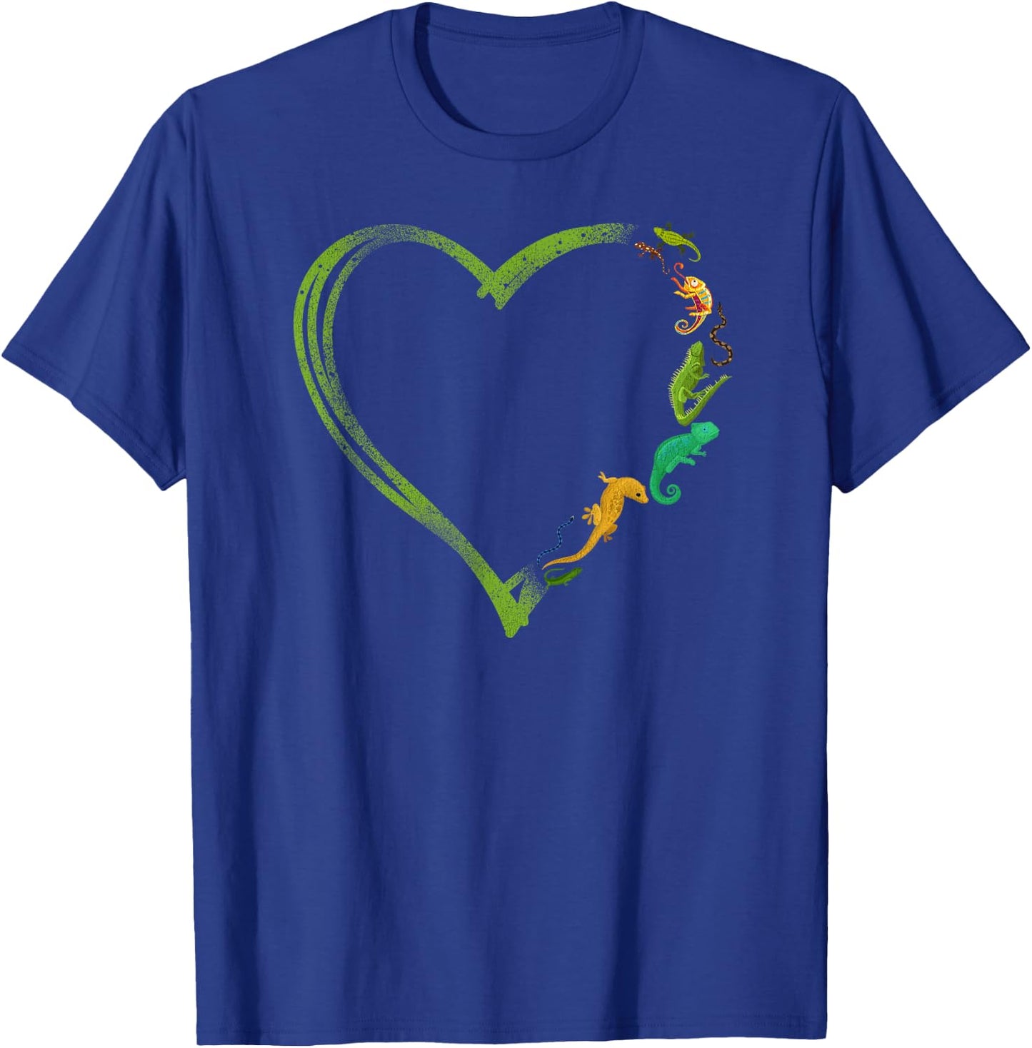 Reptile Heart Lizard T-Shirt - T-Shirt | Royal