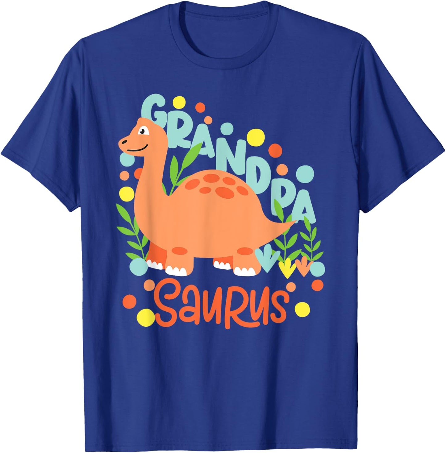 Grandpa Saurus Rex Dinosaur Kids T-Shirt - T-Shirt | Royal