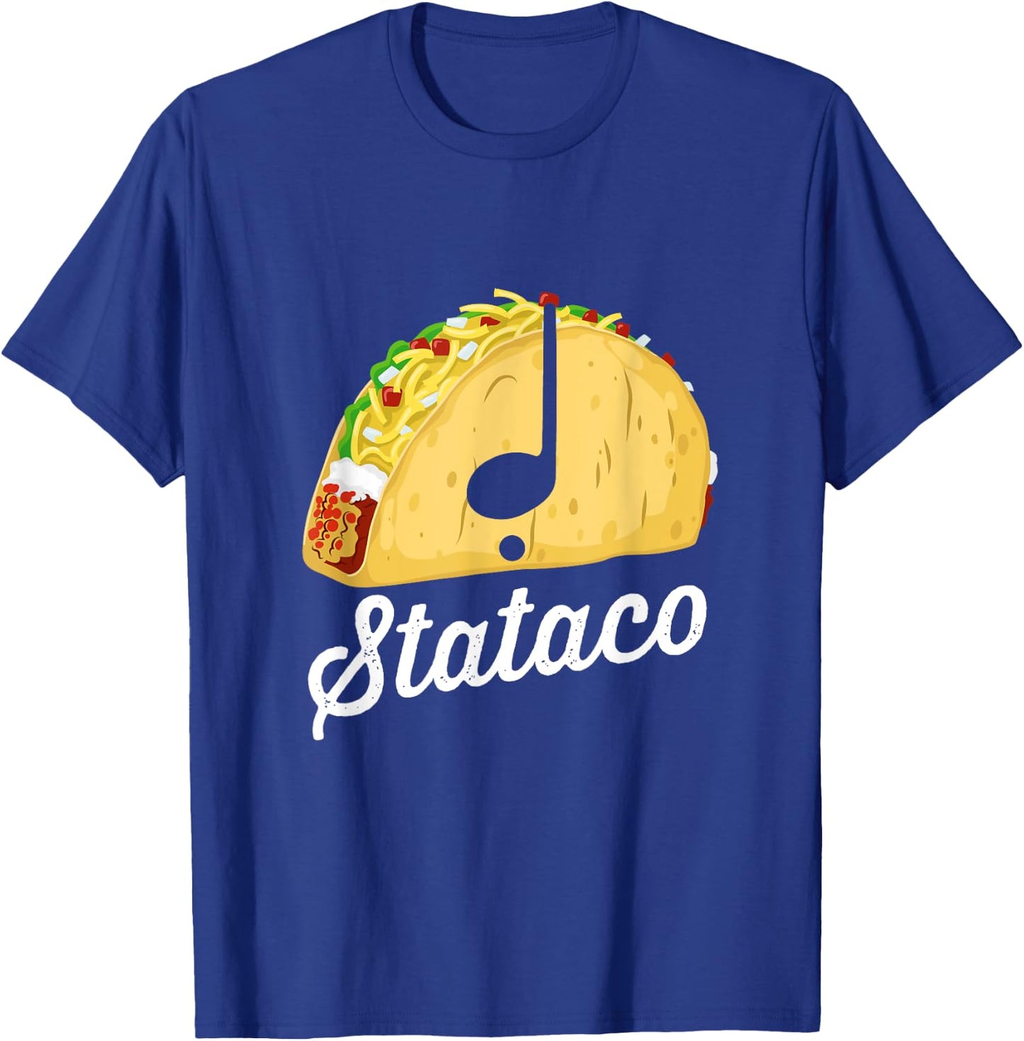 Taco Theory Staccato Stataco Funny Music Rhythm Syncopation T-Shirt - T-Shirt | Royal