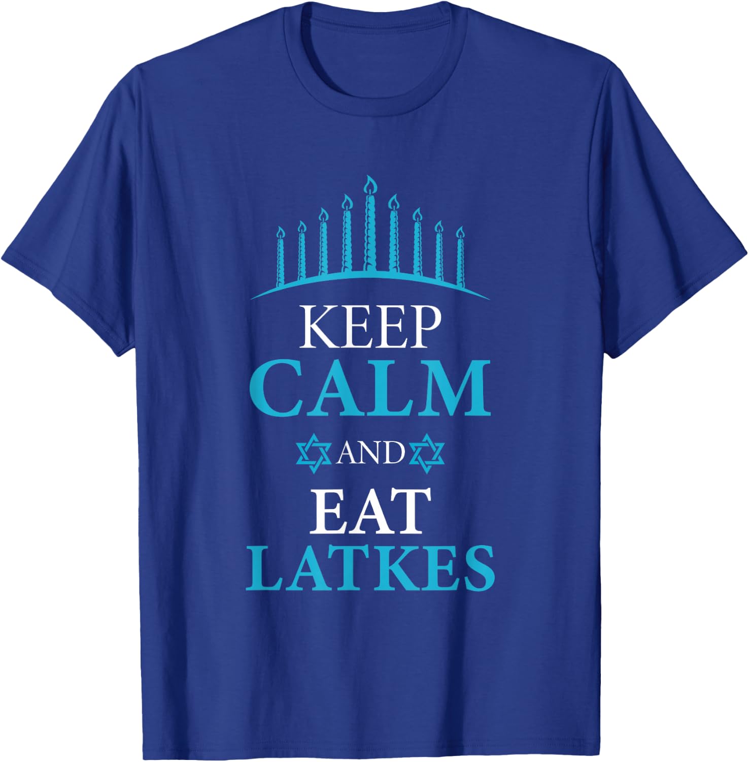 Keep Calm And Eat Latkes Pancake Lover And Jew T-Shirt - T-Shirt | Royal
