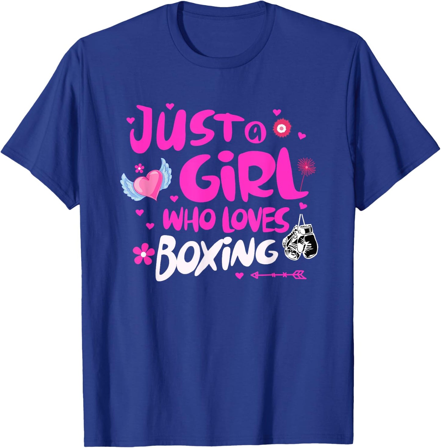 Just a Girl Who Loves Boxing T-Shirt - T-Shirt | Royal