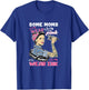 Some Moms Wear Pink Real Moms Wear Ink Lover Tattooing Gift T-Shirt - T-Shirt | Royal