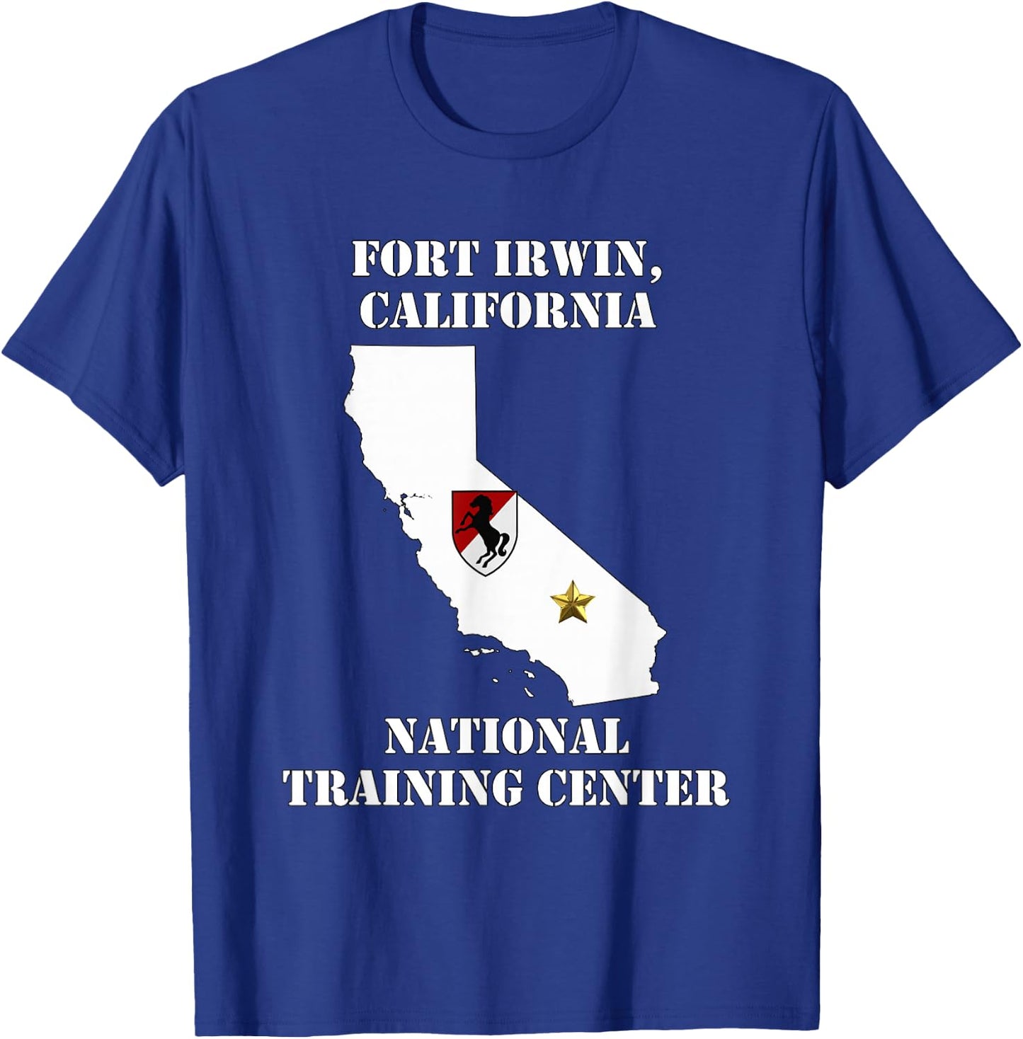 Fort Irwin Military Base - Army Post in California design T-Shirt - T-Shirt | Royal
