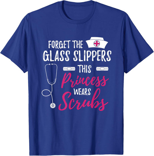 Medical Nursery Hospital Healthcare Stethoscope Funny Nurse T-Shirt - T-Shirt | Royal