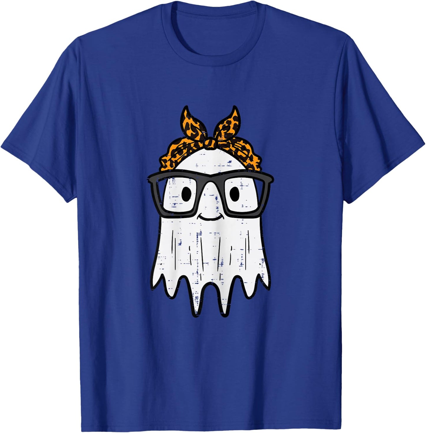 Halloween Ghost Glasses Cute Costume Girl Kids Toddler Women T-Shirt - T-Shirt | Royal