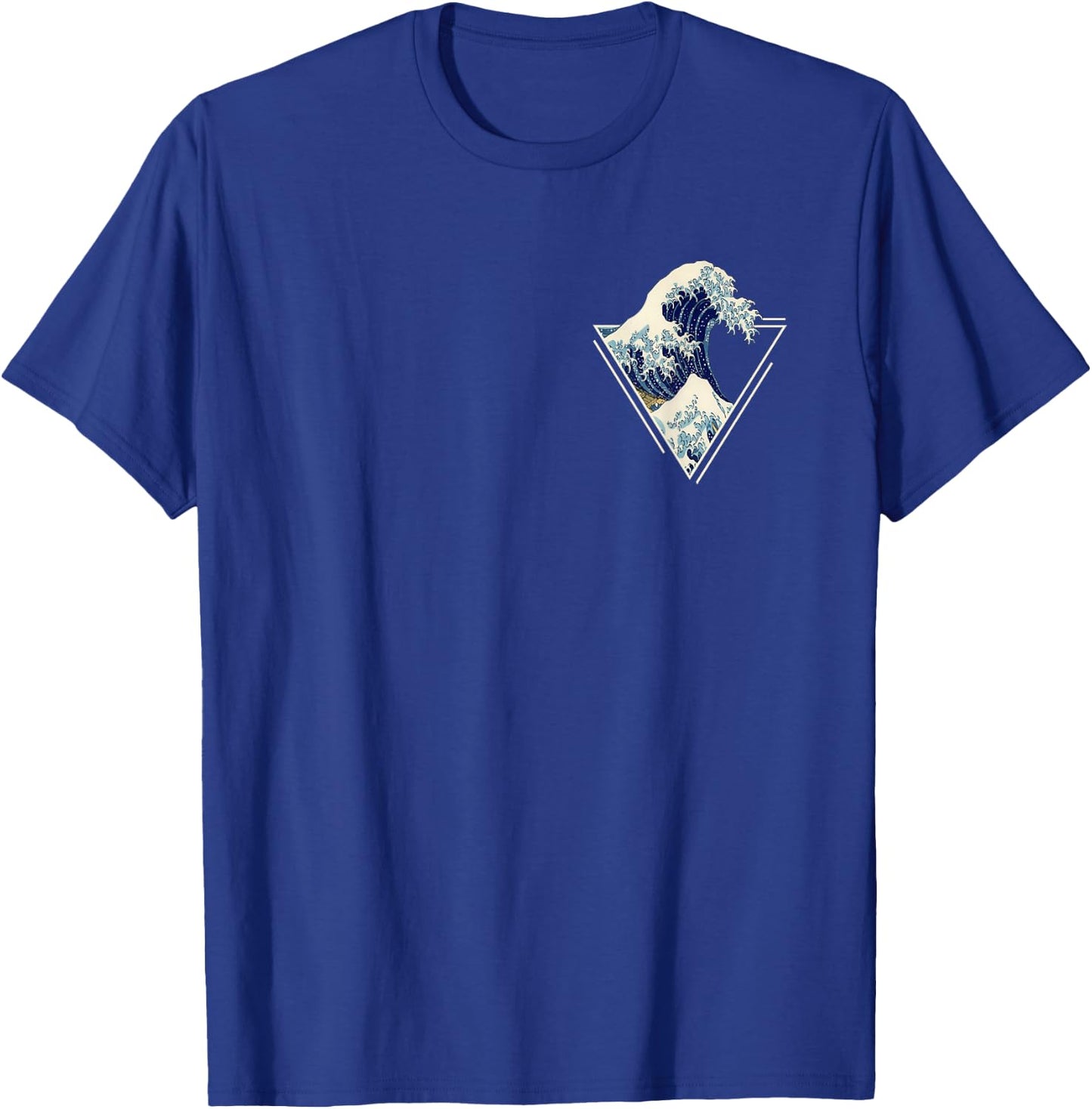Kanagawa Japanese Art The Great Wave Vintage Aesthetic T-Shirt - T-Shirt | Royal