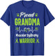 proud Grandma Muscular dystrophy warrior awareness ribbon T-Shirt - T-Shirt | Royal