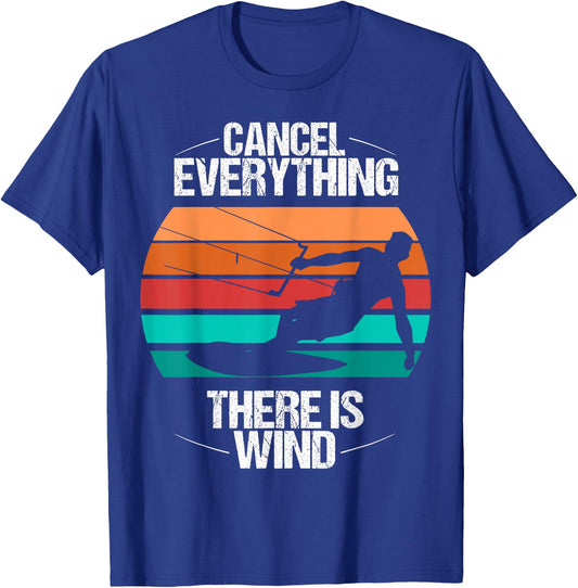 Kitesurf Kiteboarder Vintage Kite Kitesurfing Kiteboarding T-Shirt - T-Shirt | Royal