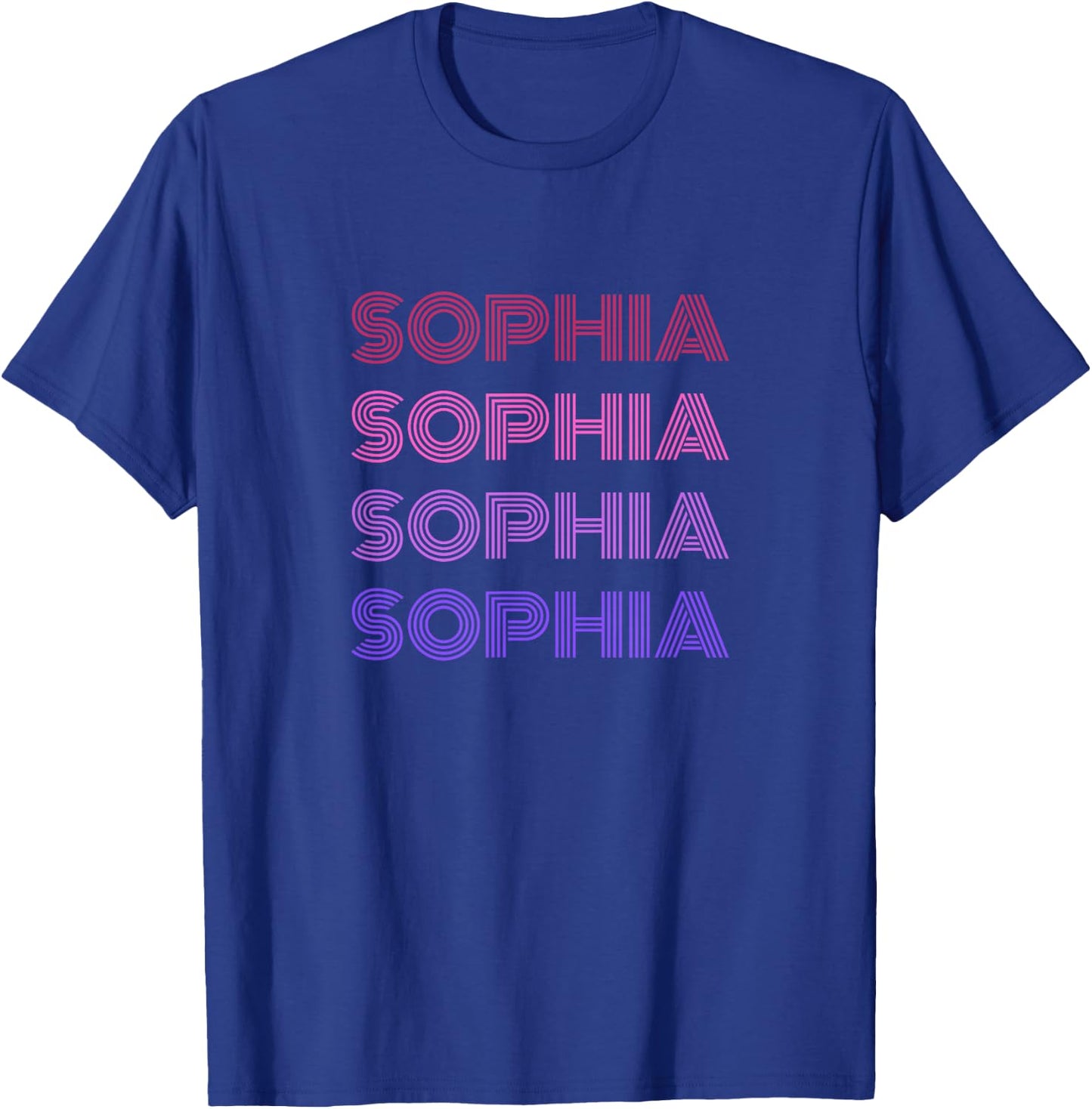 Funny Sophia first given name is Pride Vintage distressed T-Shirt - T-Shirt | Royal
