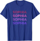 Funny Sophia first given name is Pride Vintage distressed T-Shirt - T-Shirt | Royal