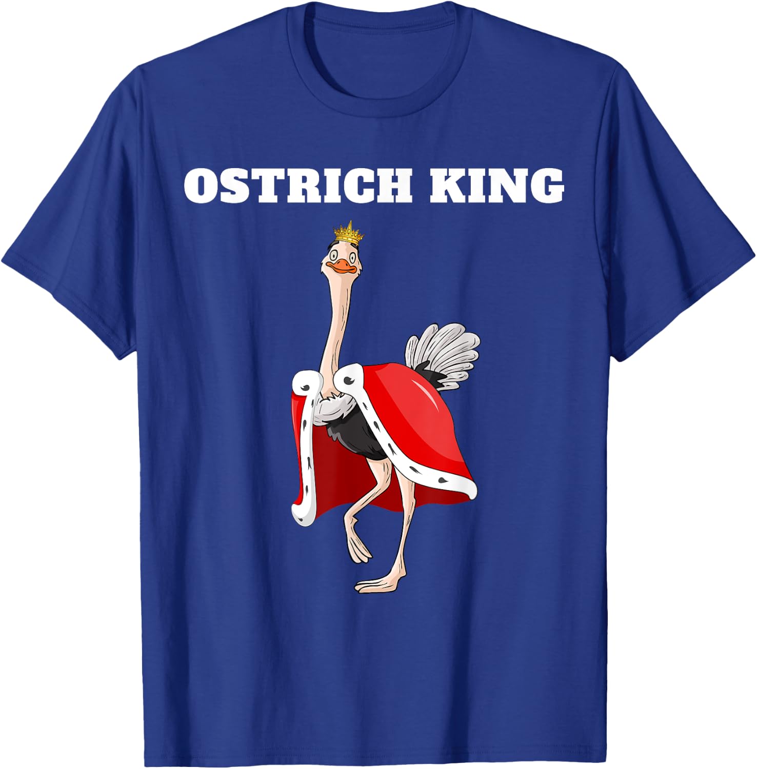 Ostrich King | Ostrich | Boys Ostrich T-Shirt - T-Shirt | Royal