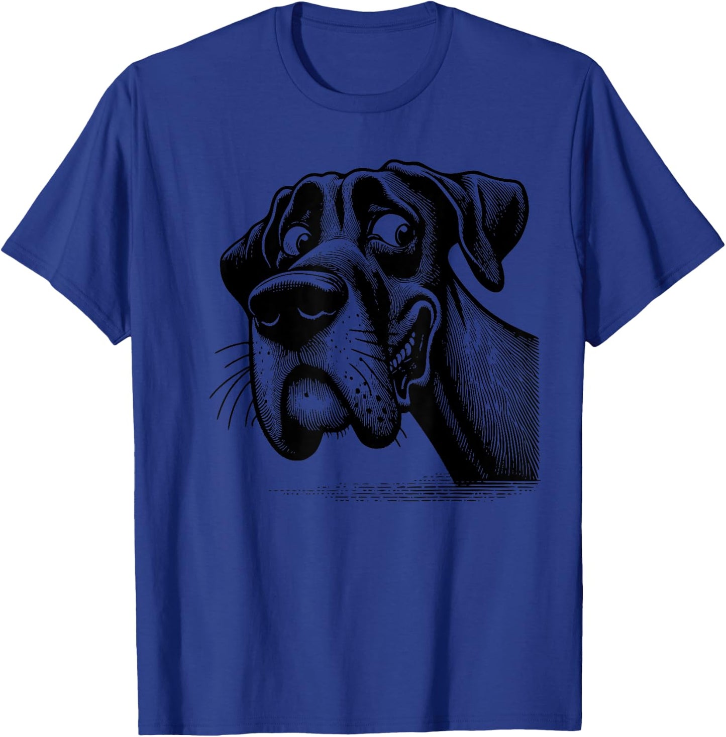 Goofy Giant Adorable Large Gentle Dog Lover Great Dane Women Girls Kids T-Shirt - T-Shirt | Royal