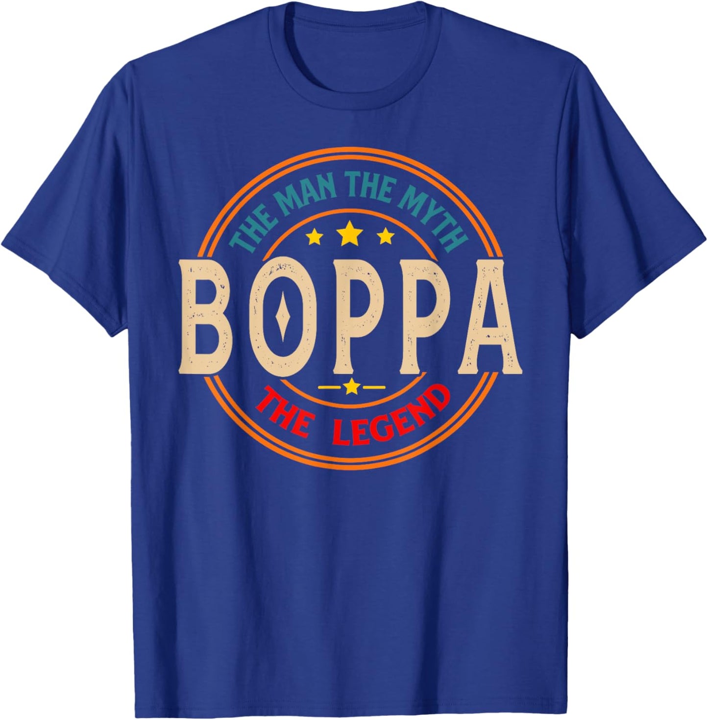 BOPPA The Legend The Man, Funny BOPPA Fathers Day T-Shirt - T-Shirt | Royal