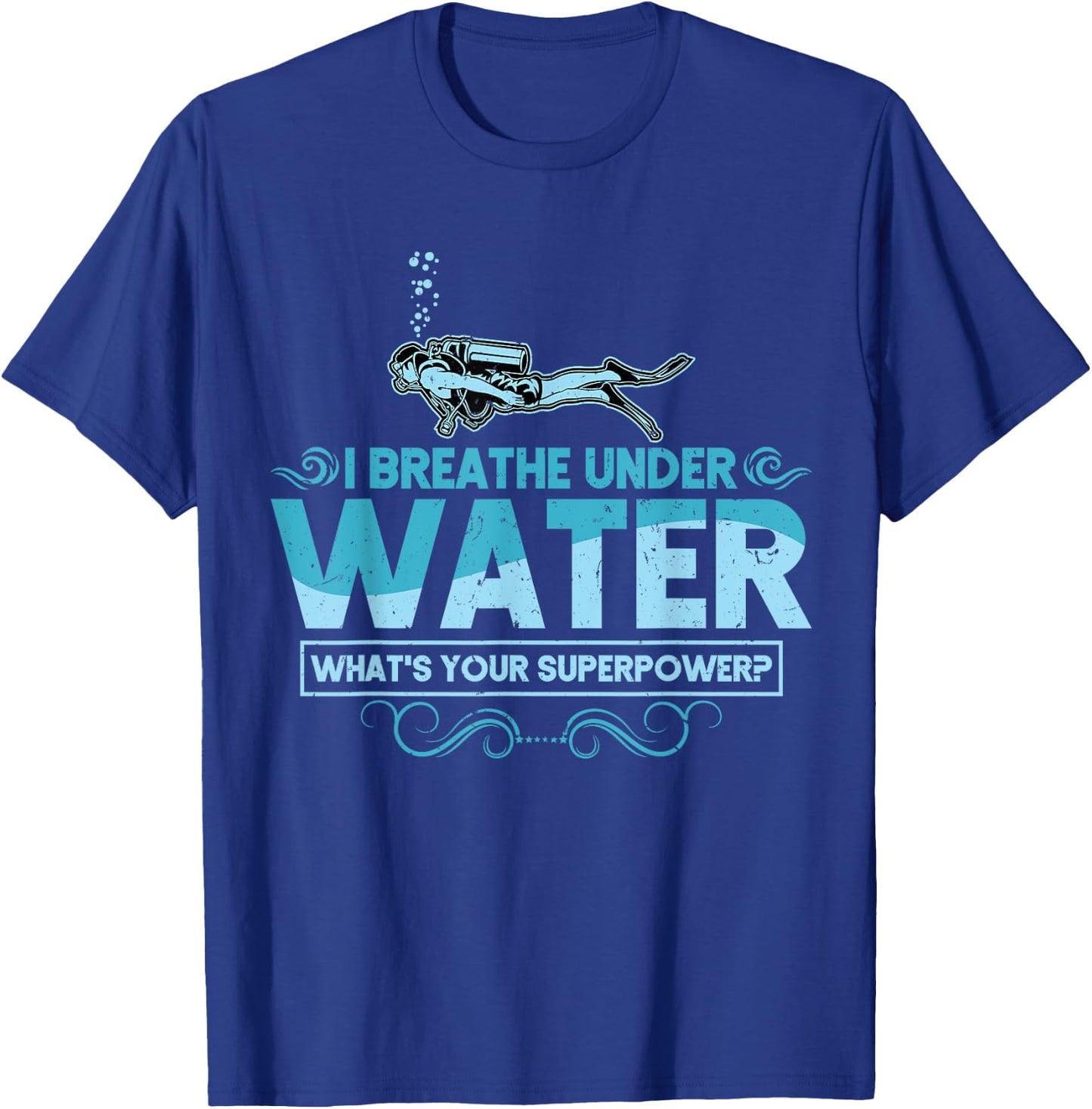 Scuba Diving Shirt Men Women Scuba Diver Gift Ocean Lover T-Shirt - T-Shirt | Royal