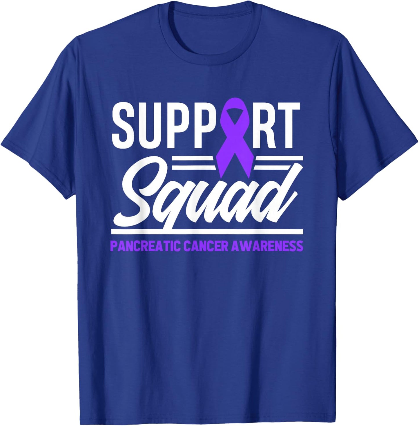 Pancreatic Cancer Support Squad Pancreatic Cancer Awareness T-Shirt - T-Shirt | Royal