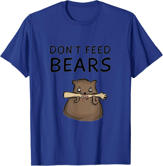 Don't Feed Bears T-Shirt - T-Shirt | Royal