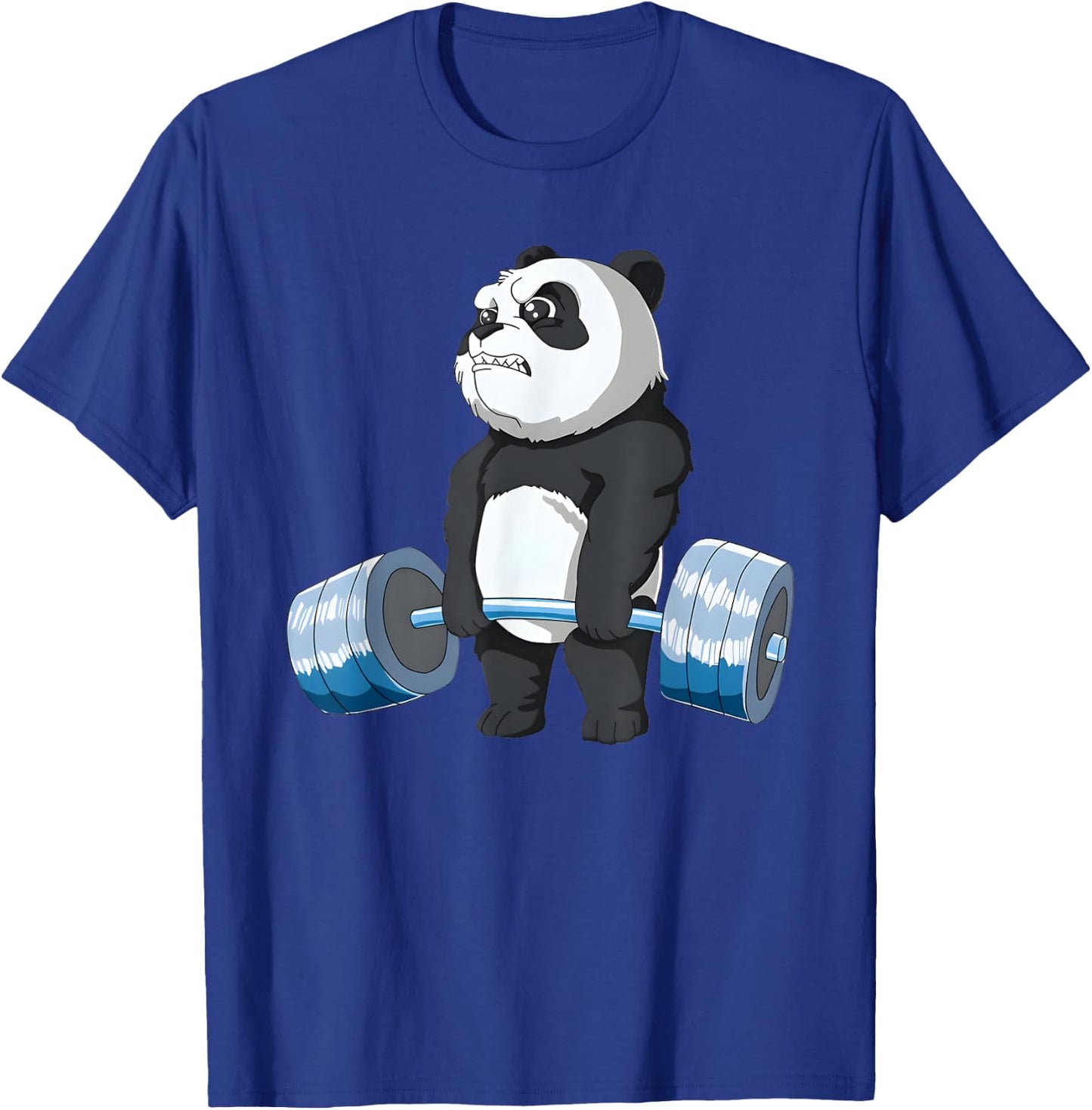 Funny Bear Powerlifting Weightlifting Gym And Bear Lifting T-Shirt - T-Shirt | Royal