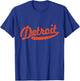 Distressed Detroit Baseball Stuff Vintage Detroit T-Shirt - T-Shirt | Royal