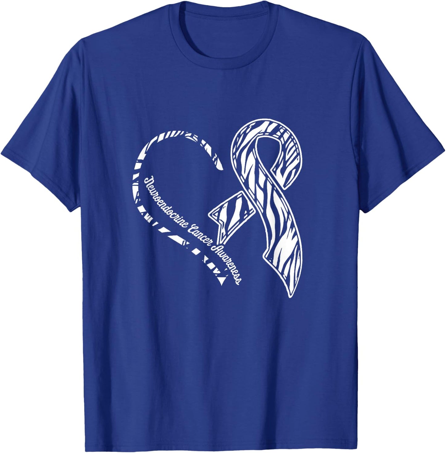Neuroendocrine Cancer Survivor Heart Warrior T-Shirt - T-Shirt | Royal