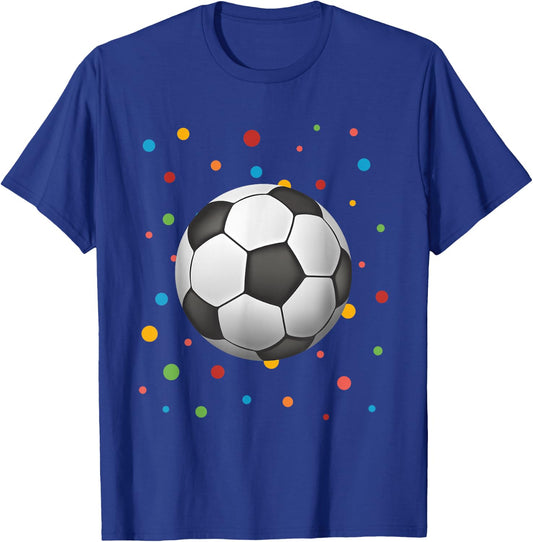 Dot Day Shirt Polka Dots Soccer Kids Boys Girls Youths T-Shirt - T-Shirt | Royal