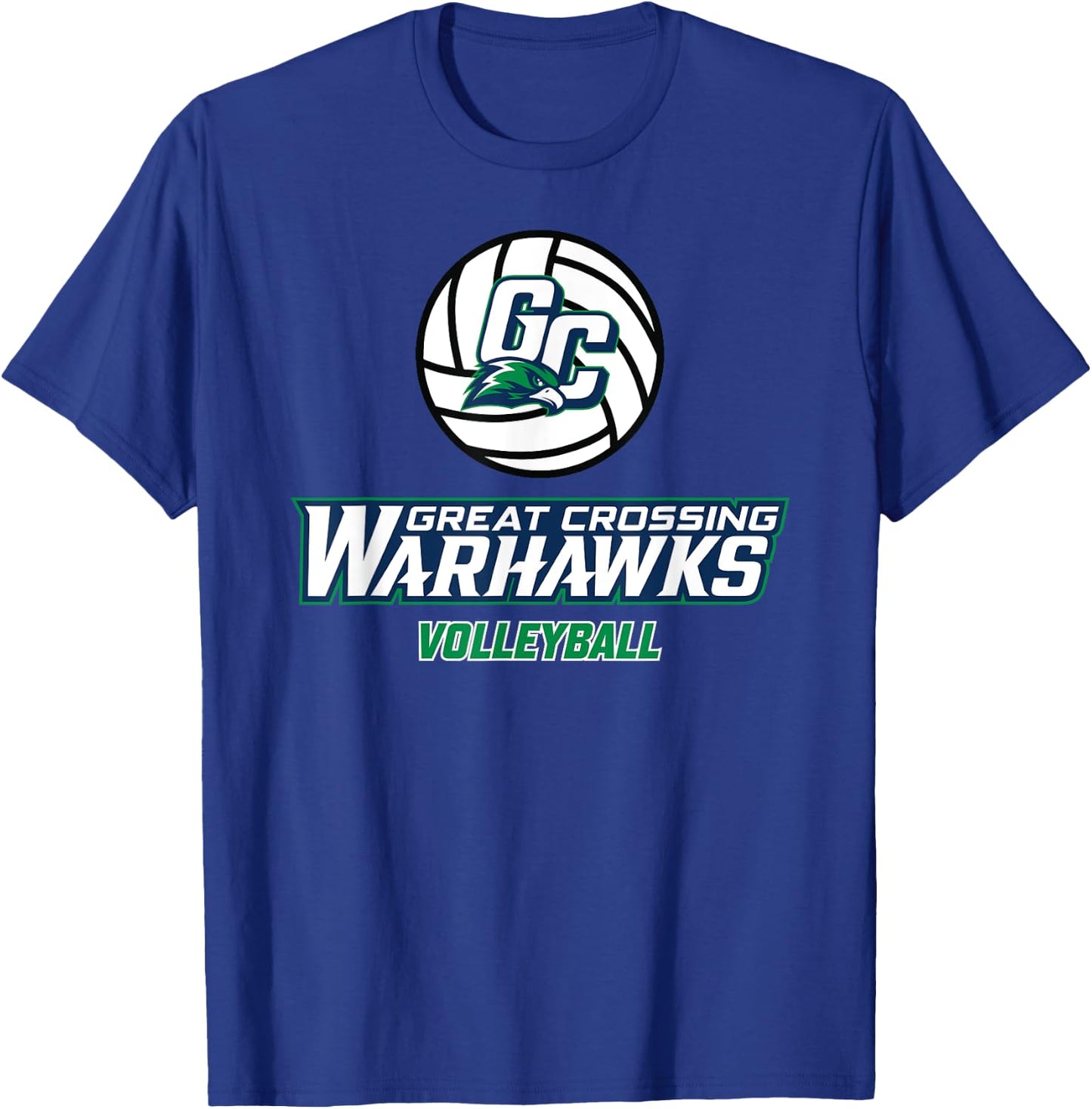 Great Crossing High School Warhawks Volleyball T-Shirt - T-Shirt | Royal
