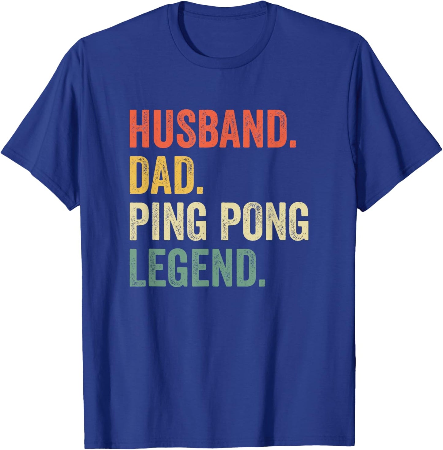 Funny Ping Pong Husband Dad Table Tennis Legend Vintage T-Shirt - T-Shirt | Royal