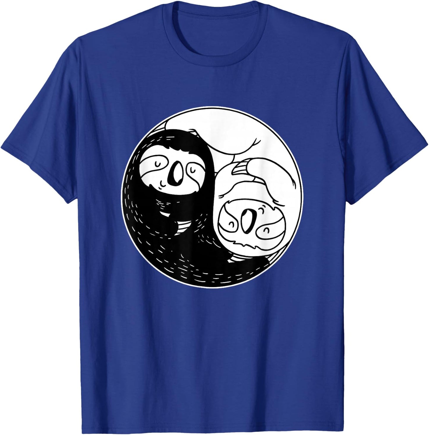 Sloth Lover Gifts Yin Yang Shirt Girls Women T-Shirt - T-Shirt | Royal