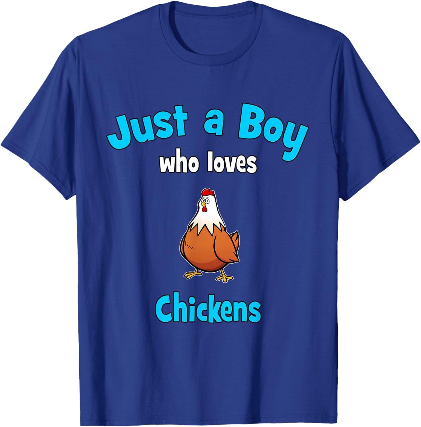Chicken Shirt for Boys | Children's Chickens T-Shirt - T-Shirt | Royal