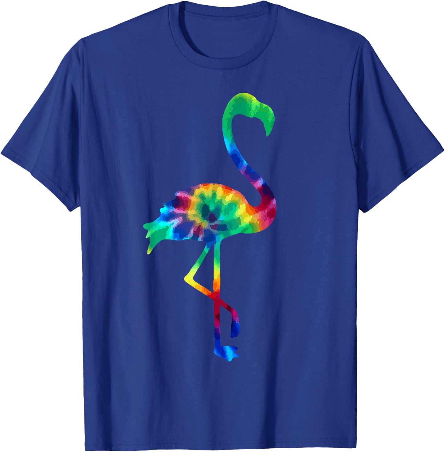 Flamingo Tie Dye Vintage Hippie Flamingo Lover Small T-Shirt - T-Shirt | Royal