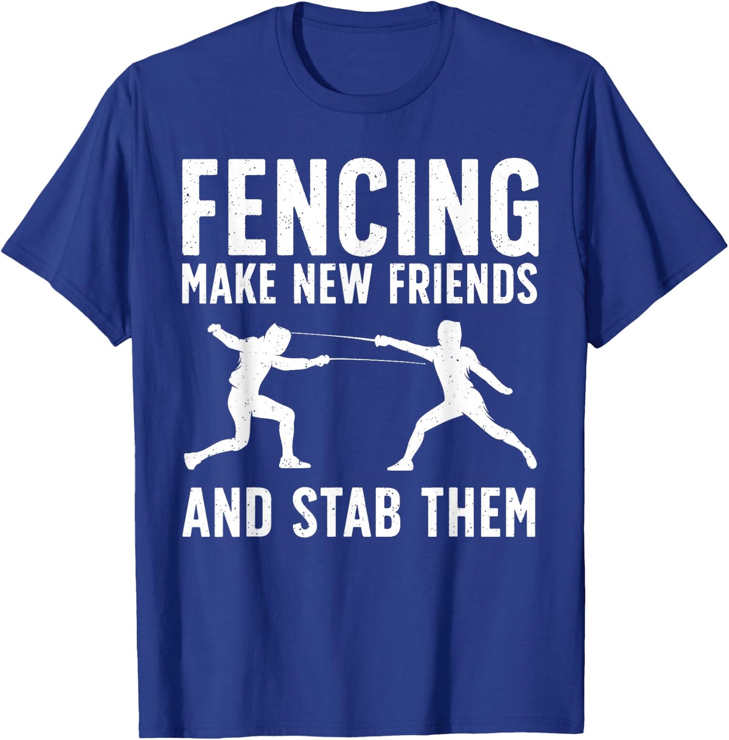 Best Fencing Design Women Kids Fencing Sport Fencer T-Shirt - T-Shirt | Royal