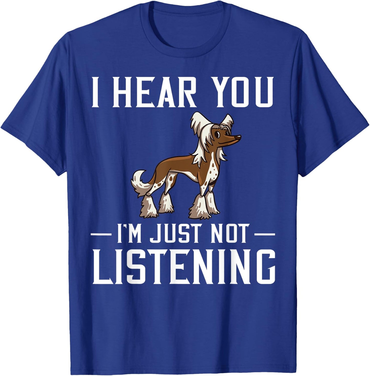 Chinese Crested Powderpuff Dog Gift Puppies Owner Lover T-Shirt - T-Shirt | Royal