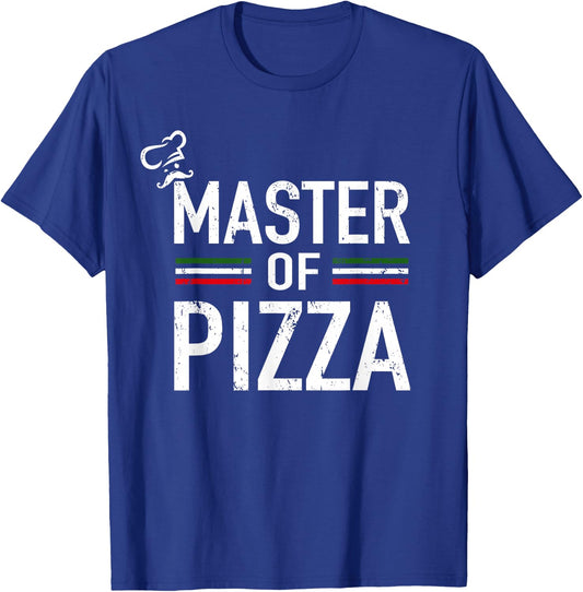 Master Of Pizza - Italy Pizza Master - Pizza Cooking Chef T-Shirt - T-Shirt | Royal