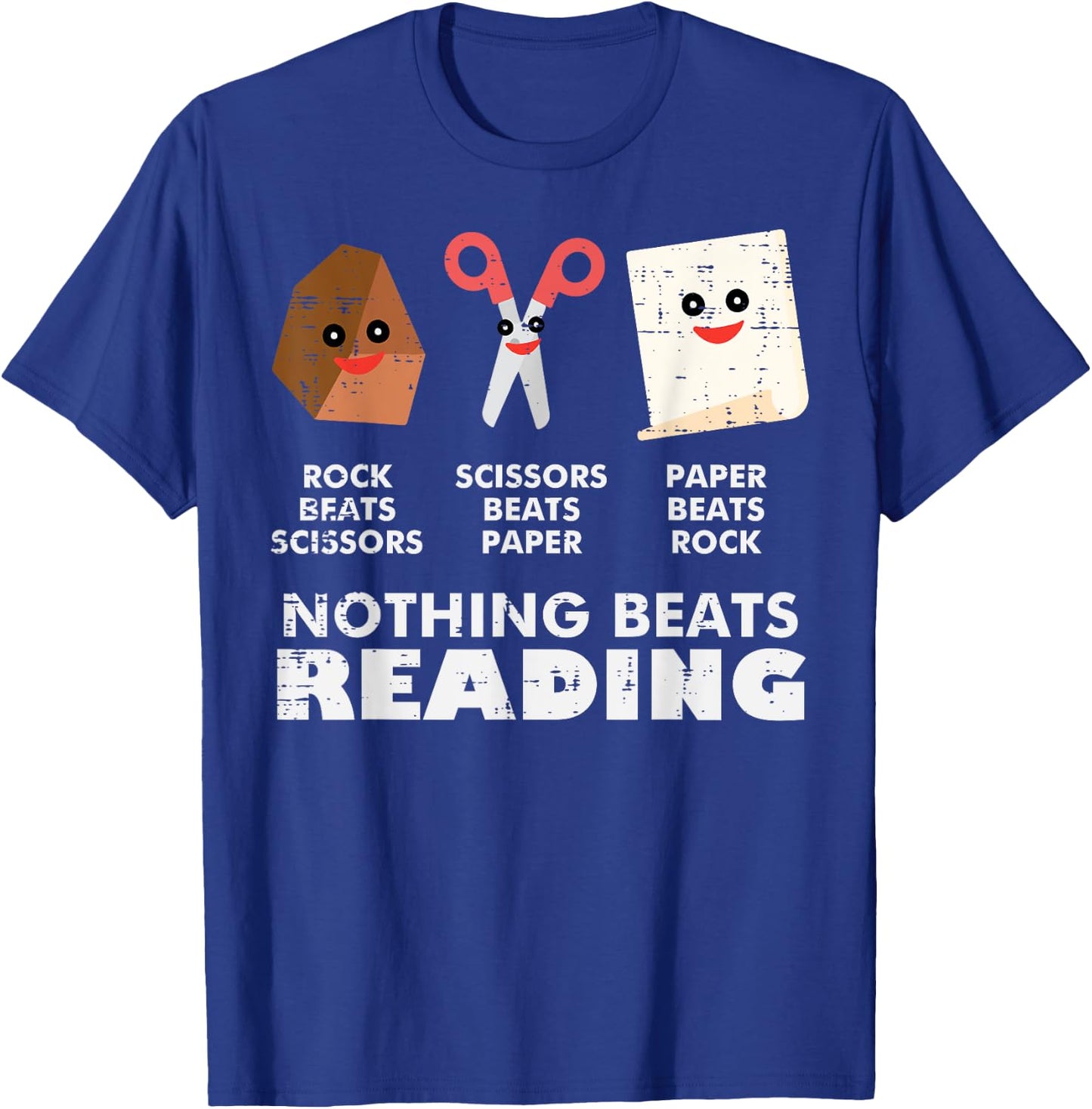 Nothing Beats Reading Book Librarian Across America Kids T-Shirt - T-Shirt | Royal