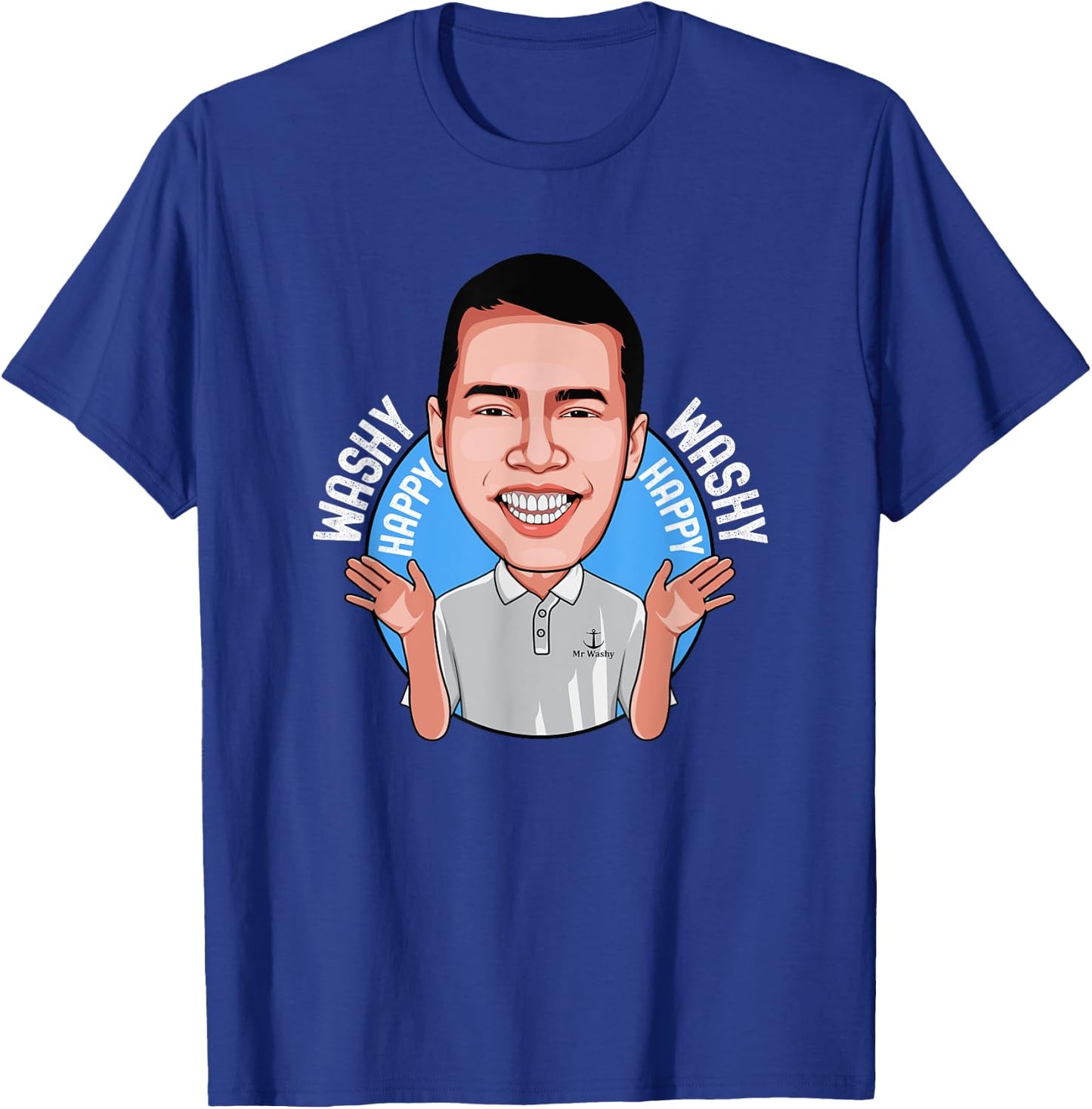 Washy Washy Happy Happy Song Inspired Funny Cruise Wear T-Shirt - T-Shirt | Royal