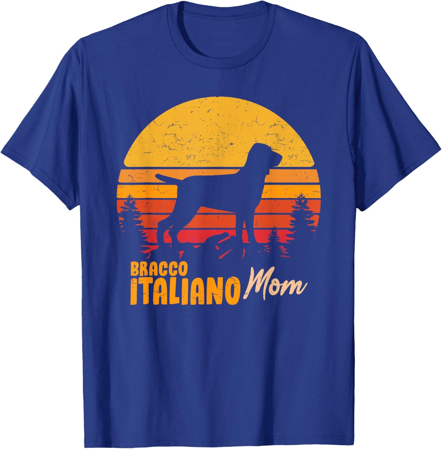 Bracco Italiano Mama Vintage Retro Dog Women's Gift T-Shirt - T-Shirt | Royal