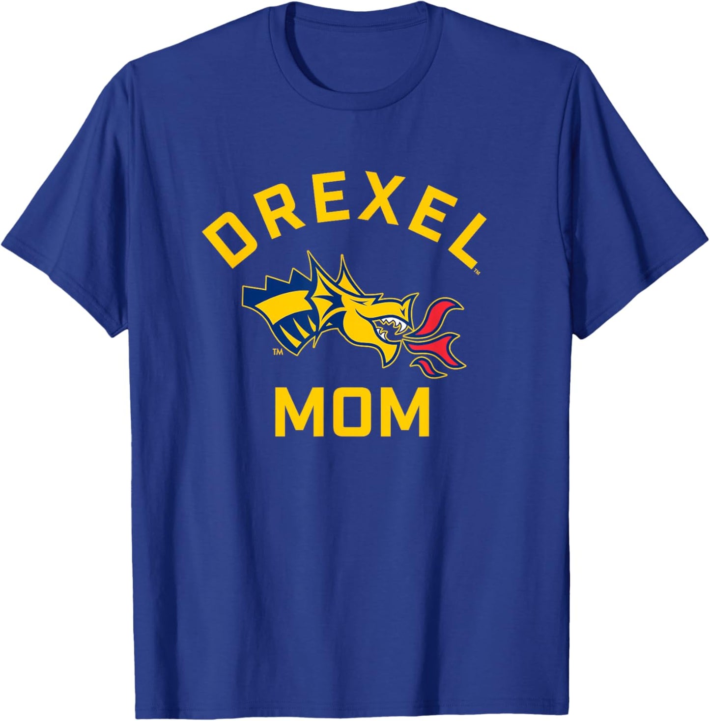 Drexel University Dragons Arched Mom T-Shirt - T-Shirt | Royal